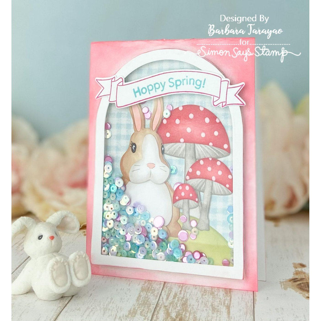 Simon Says Stamp Mushroom Stems Wafer Die s782 Hoppy Spring Card | color-code:ALT04