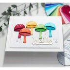 Simon Says Stamp Mushroom Stems Wafer Die s782 Mushrooms  Hello Card | color-code:ALT10