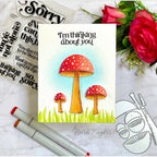 Simon Says Stamp Mushroom Stems Wafer Die s782 Thinking About You Mushrooms Card | color-code:ALT11