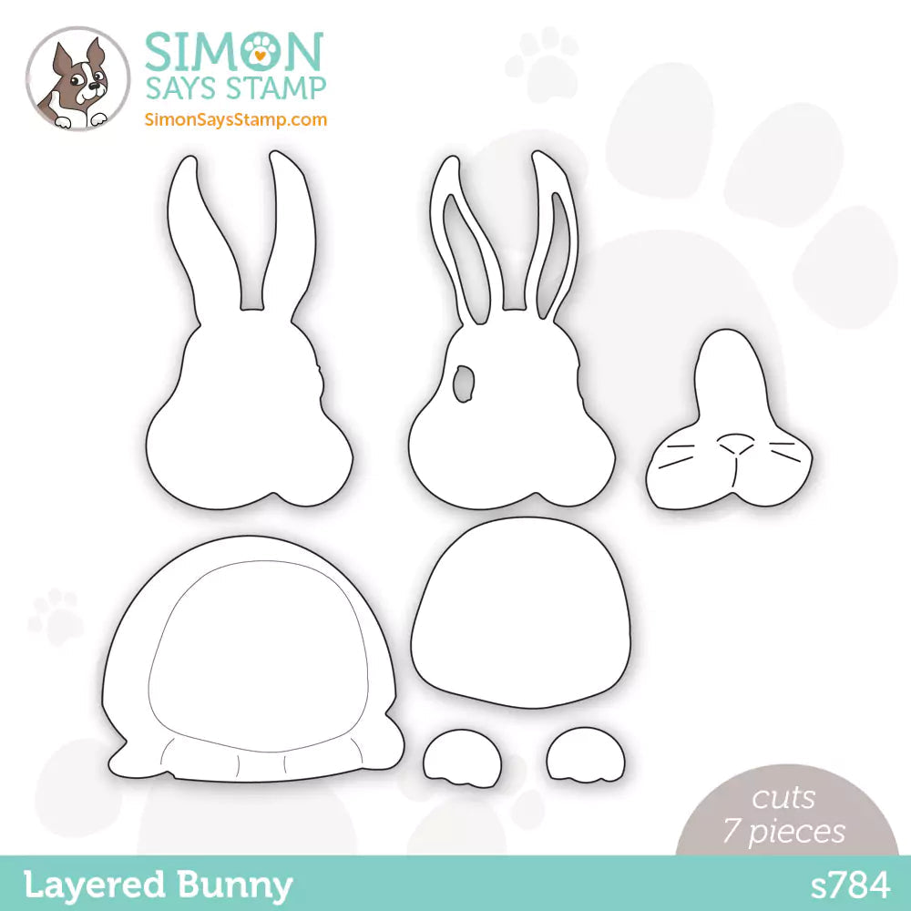 Simon Says Stamp Layered Bunny Wafer Die s784 Just For You
