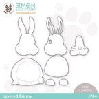 Simon Says Stamp Layered Bunny Wafer Die s784 Just For You