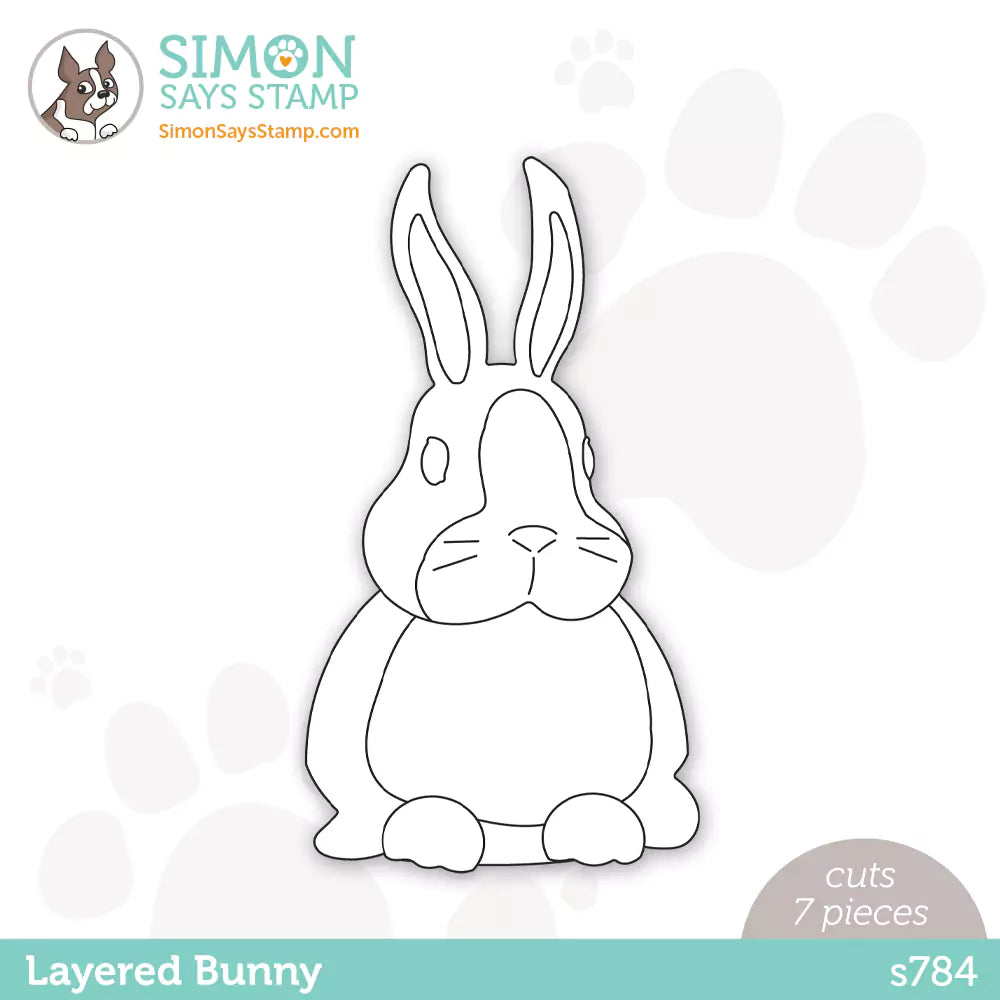 Simon Says Stamp Layered Bunny Wafer Die s784 Just For You