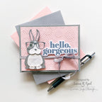 Simon Says Stamp Layered Bunny Wafer Die s784 Hello Card | color-code:ALT03