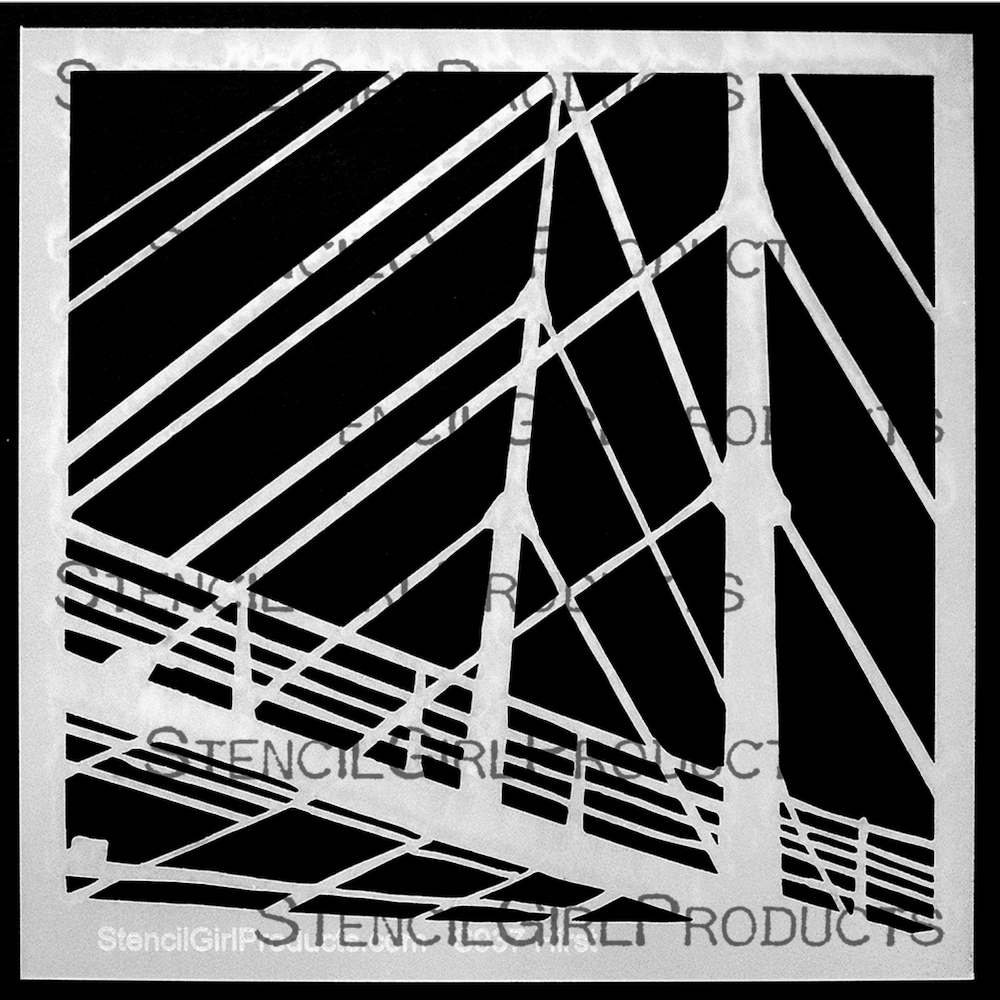 StencilGirl NOVI SAD BRIDGE Stencil s937