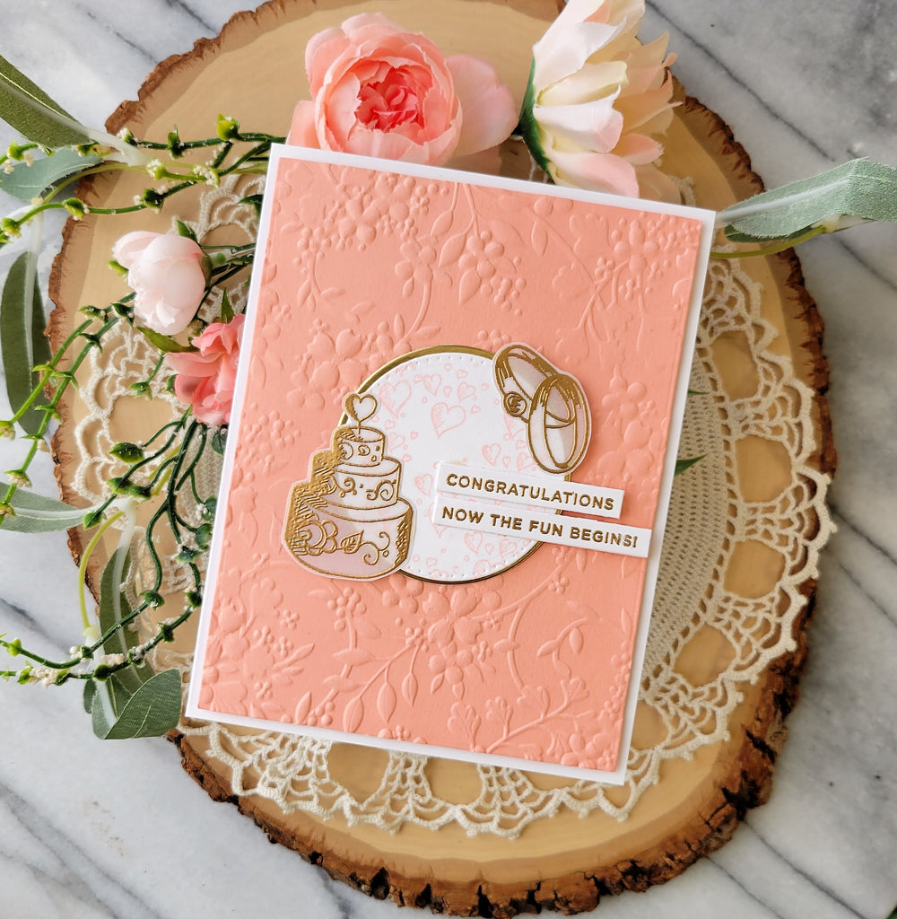 Peachy Wedding Card | color-code:ALT07