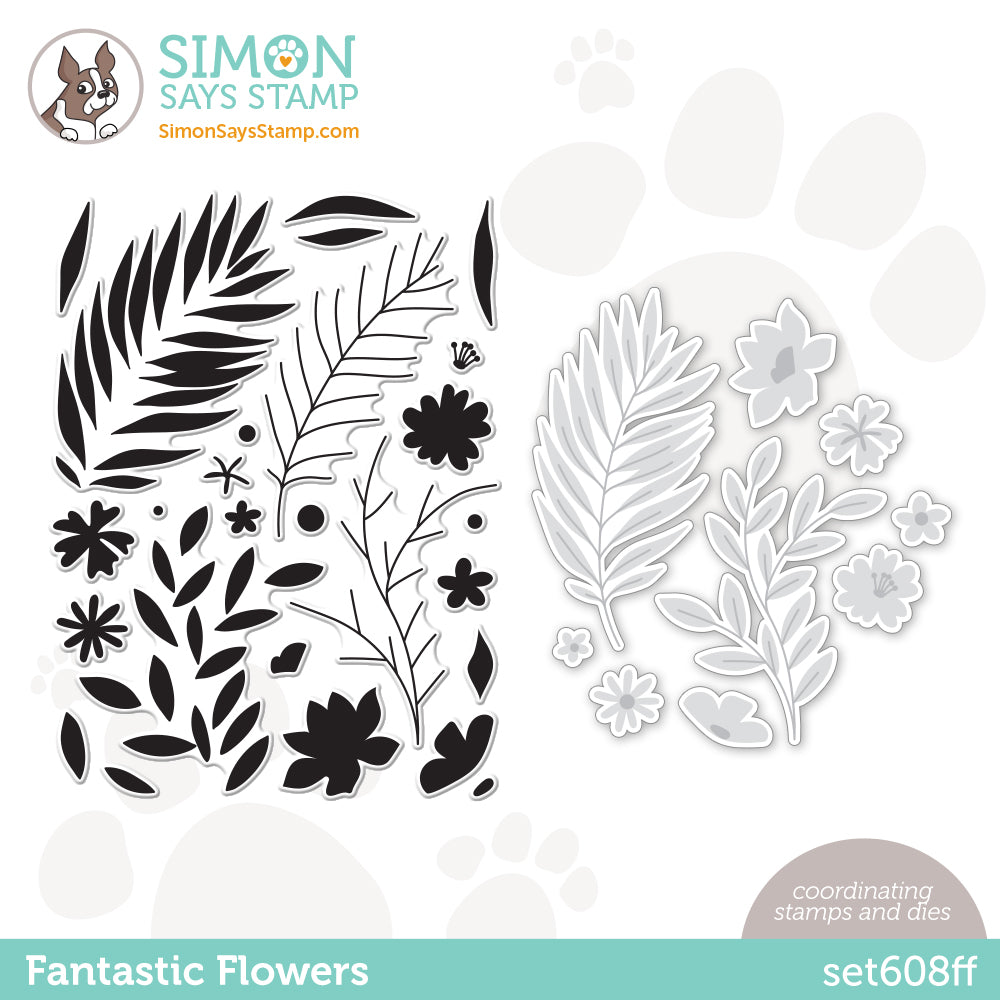 Simon Says Stamps and Dies FANTASTIC FLOWERS set608ff Be Creative