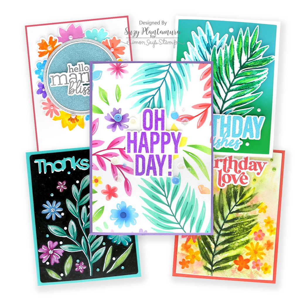 Simon Says Stamps and Dies FANTASTIC FLOWERS set608ff Be Creative Fantastic Flowers 5 Ways | color-code:ALT12