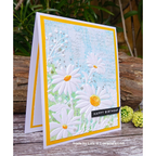 Fresh Daisies Embossing Folder Birthday Card | color-code:ALT01