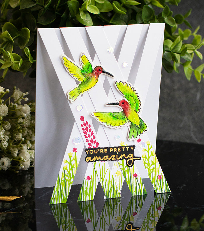 S7-230 Spellbinders Delicate Floral Hummingbirds Etched Dies amazing | color-code:ALT01