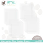 Simon Says Stamp CLEAR ACETATE SHEETS 20 pack ssp1025 Be Creative