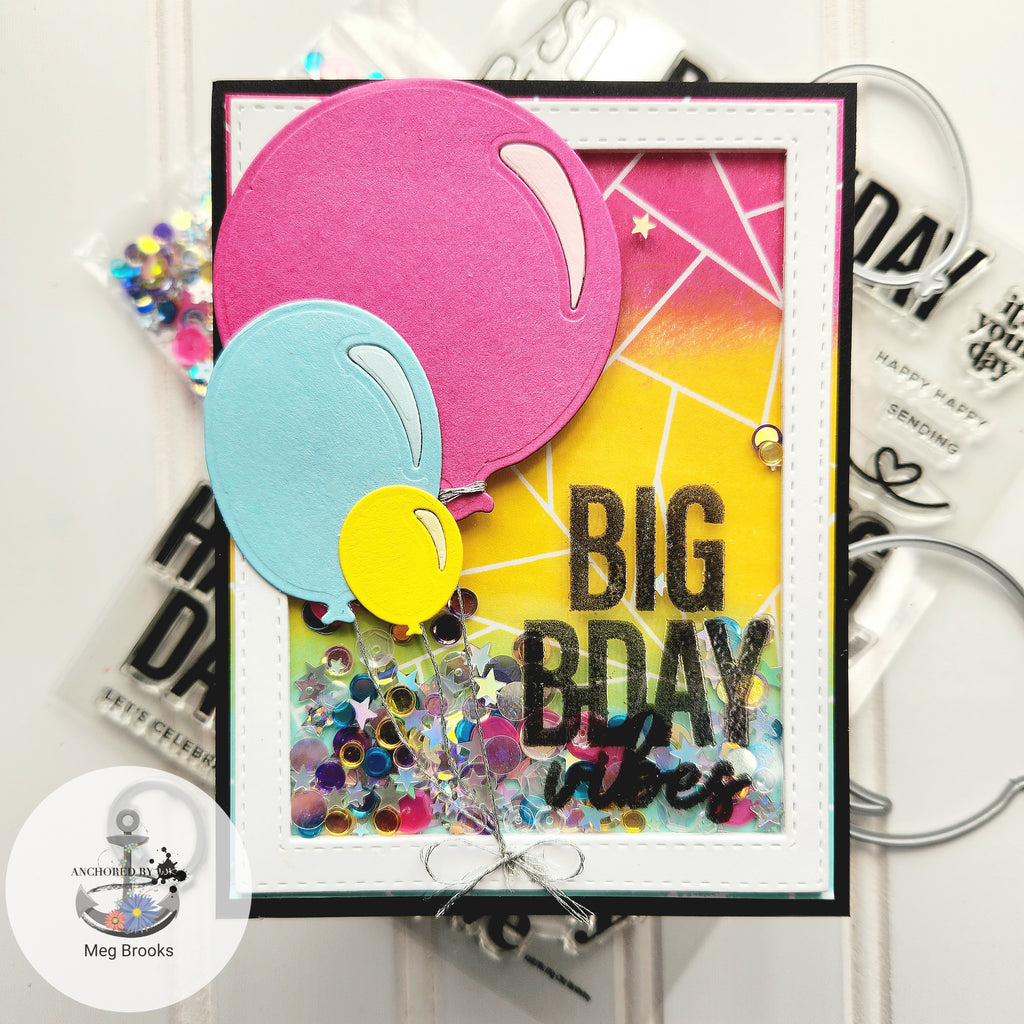 Clear Lightweight Acetate Shaker with Balloons | color-code:ALT11