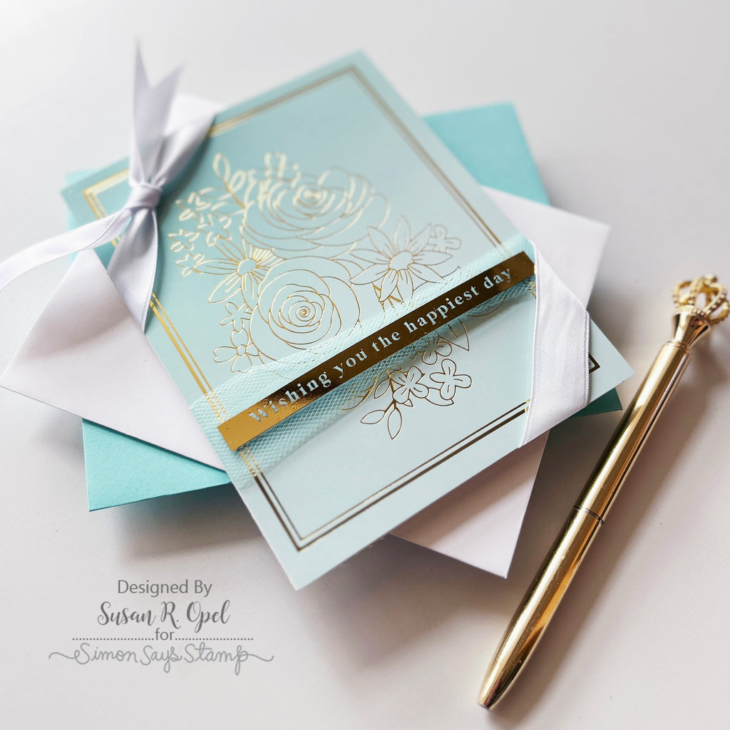 Simon Says Stamp Pastel Color Blend Cardstock Assortment ssp1027 Pastel Wedding Card | color-code:ALT14