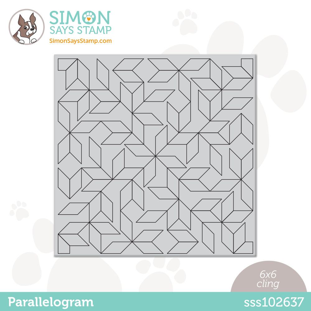 Simon Says Cling Stamps PARALLELOGRAM sss102637 Be Creative