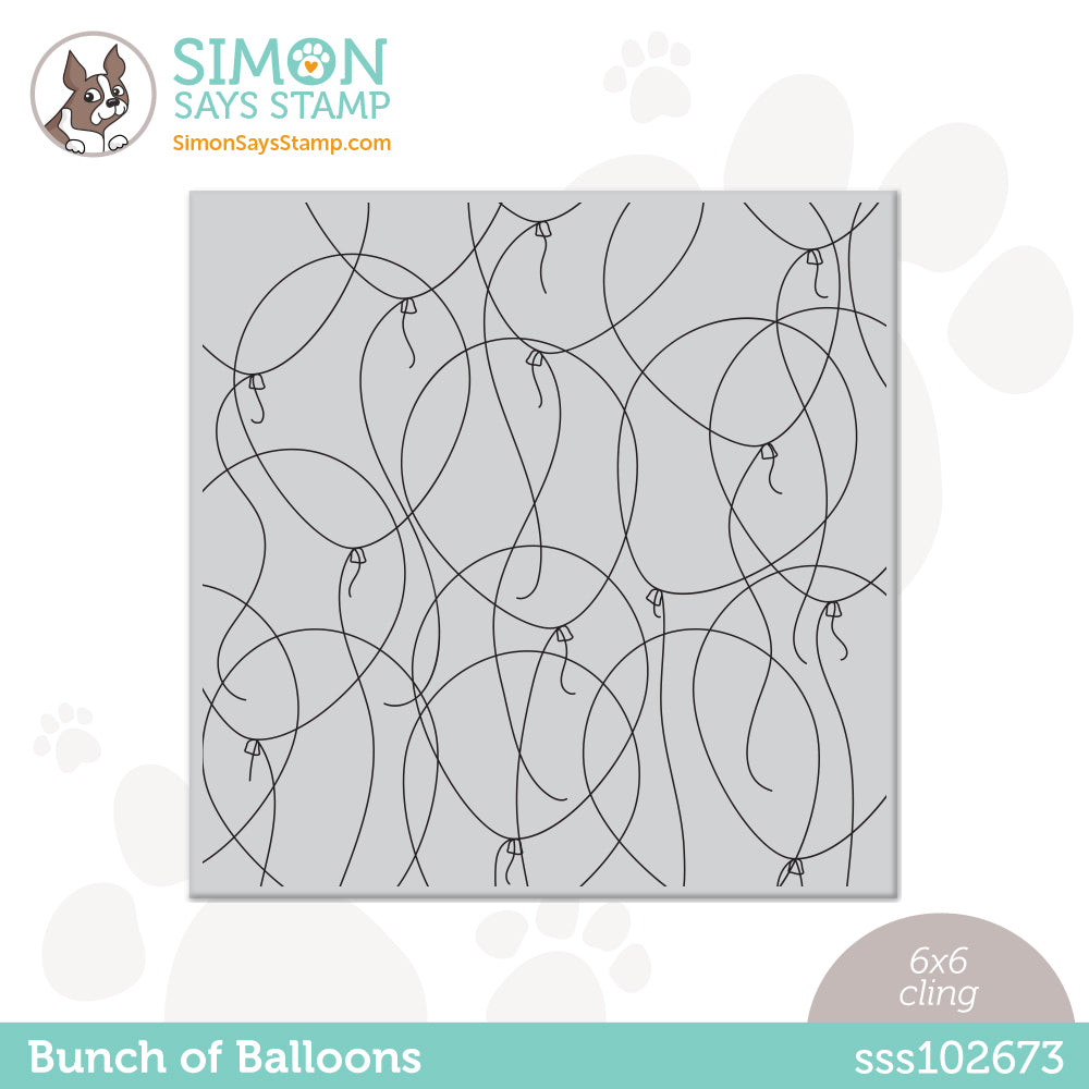 Simon Says Cling Stamps BUNCH OF BALLOONS sss102673 Be Creative