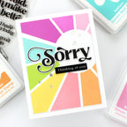 Simon Says Cling Stamps Sunshine Background sss102675 Sorry Card | color-code:ALT03