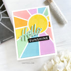 Simon Says Cling Stamps Sunshine Background sss102675 Hello Card | color-code:ALT05