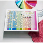 Simon Says Cling Stamps Leaf Edges sss102683 Thank You Card | color-code:ALT04
