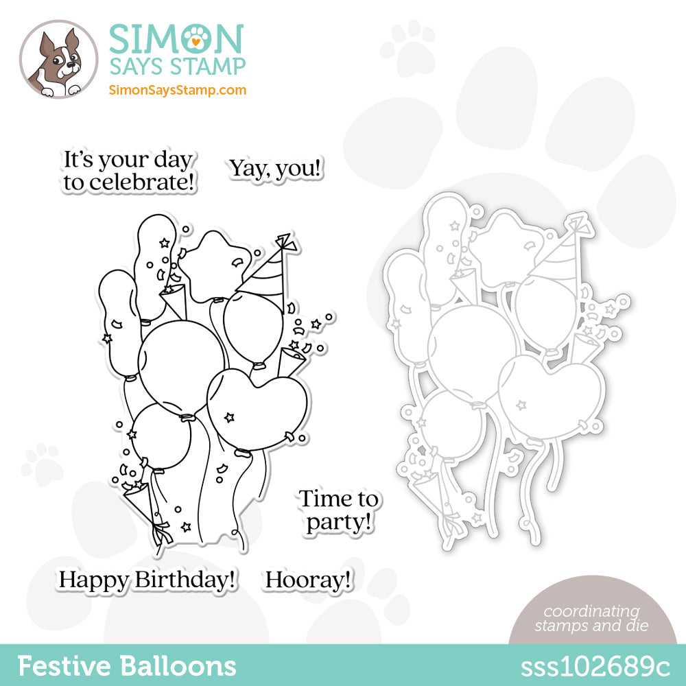 Simon Says Stamps and Dies Festive Balloons sss102689c
