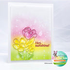 Simon Says Clear Stamps POP UP SHAPE PUNS sss102694 Posy and Sunshine Card | color-code:ALT03