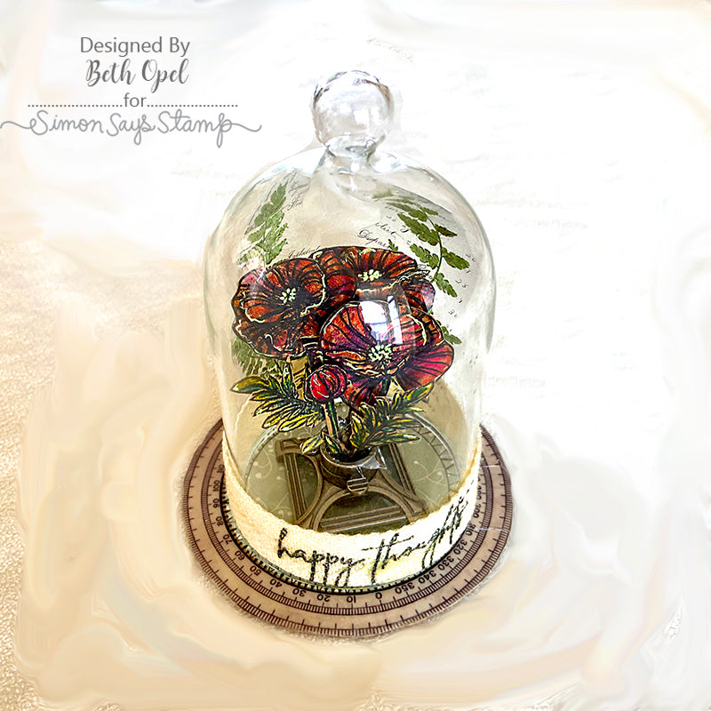 Simon Says Clear Stamps POPPY PERFECTION sss202517c Mixed Media Domed Poppies | color-code:ALT11