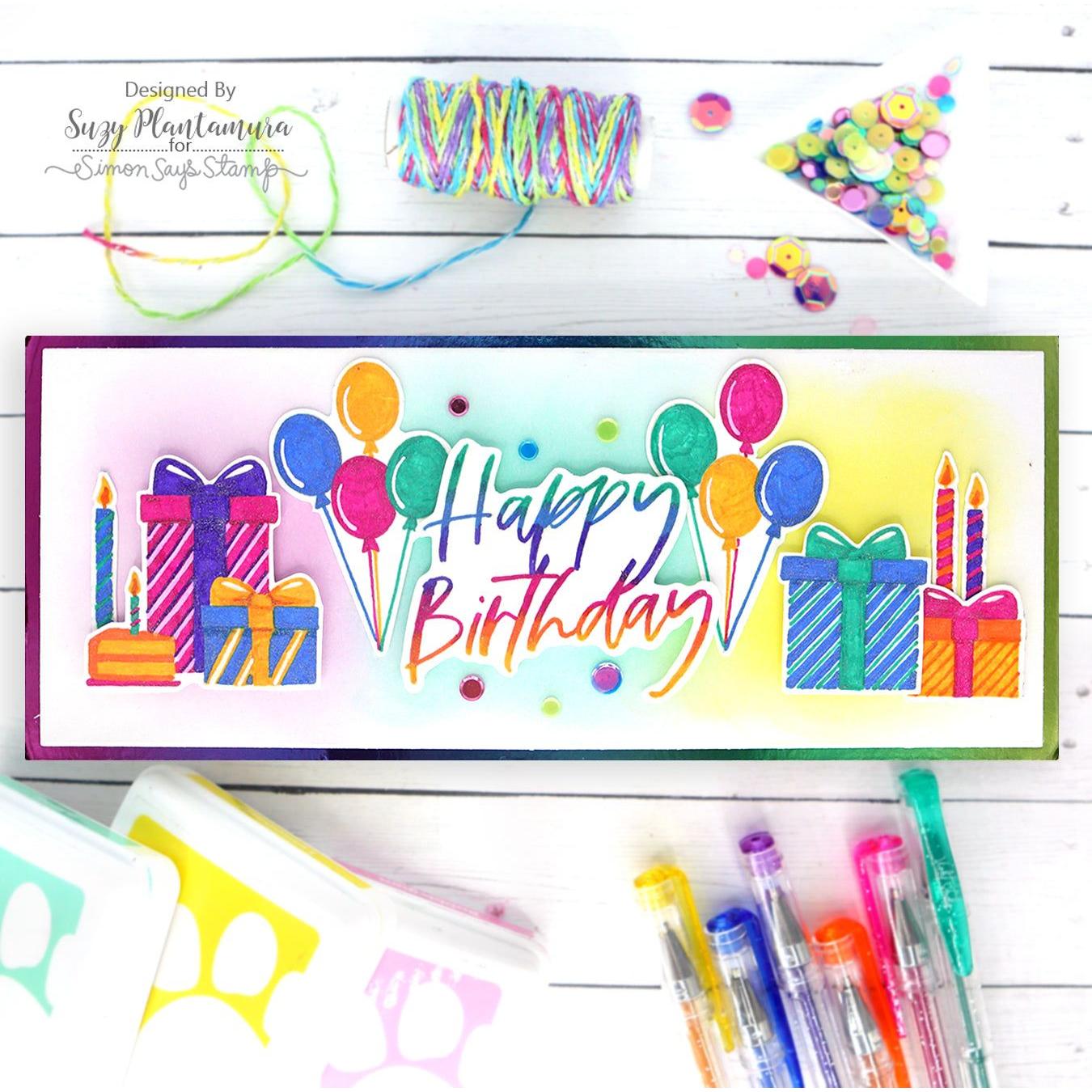 Simon Says Clear Stamps Best Year Yet sss202518c Birthday Card | color-code:ALT05