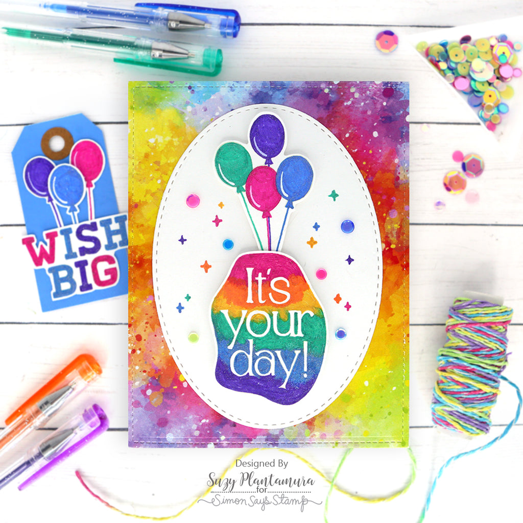 Simon Says Clear Stamps Best Year Yet sss202518c Birthday Card and Tag | color-code:ALT06
