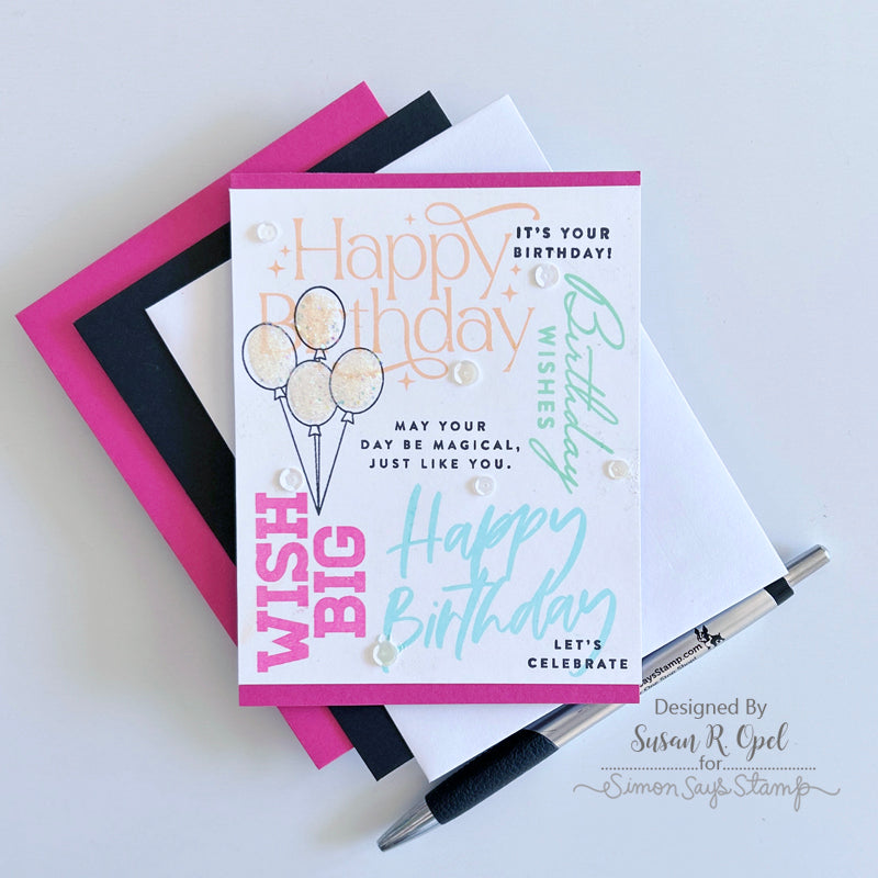 Simon Says Clear Stamps Best Year Yet sss202518c Birthday Card | color-code:ALT09