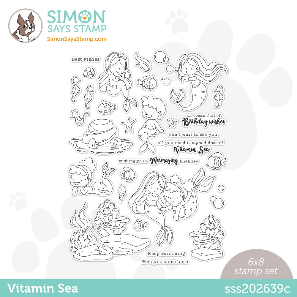 Simon Says Clear Stamps VITAMIN SEA sss202639c Be Creative