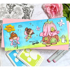 Simon Says Clear Stamps Magical Spring sss202676c Fairies Spring Scene Card | color-code:ALT01