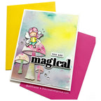 Simon Says Clear Stamps Magical Spring sss202676c Fairies Spring Scene Card | color-code:ALT04