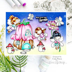 Simon Says Clear Stamps Magical Spring sss202676c Fairies Spring Scene Card | color-code:ALT06