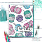 Simon Says Clear Stamps Yarn Love sss202681c Yarn Pun Card | color-code:ALT03