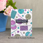 Simon Says Clear Stamps Yarn Love sss202681c Yarn Pun Card | color-code:ALT08