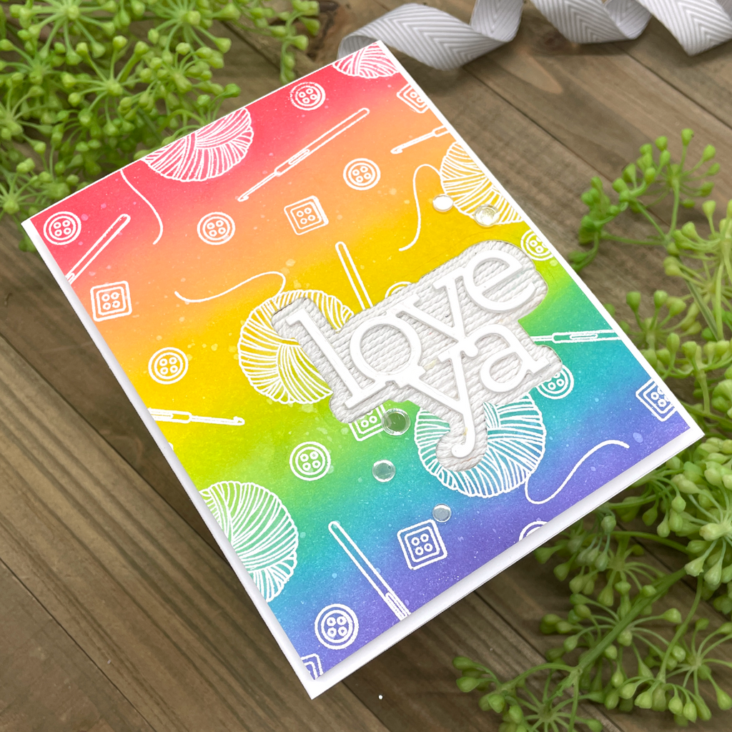 Simon Says Clear Stamps Yarn Love sss202681c Yarn Love Ya Card | color-code:ALT11