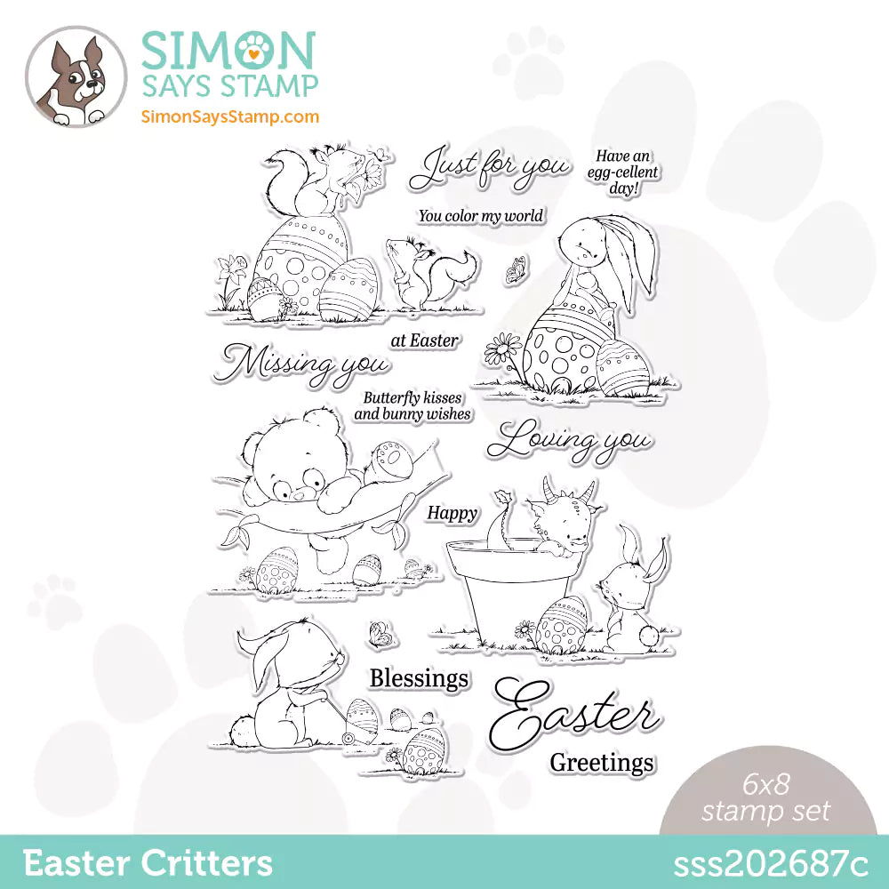 Simon Says Clear Stamps Easter Critters sss202687c Just For You
