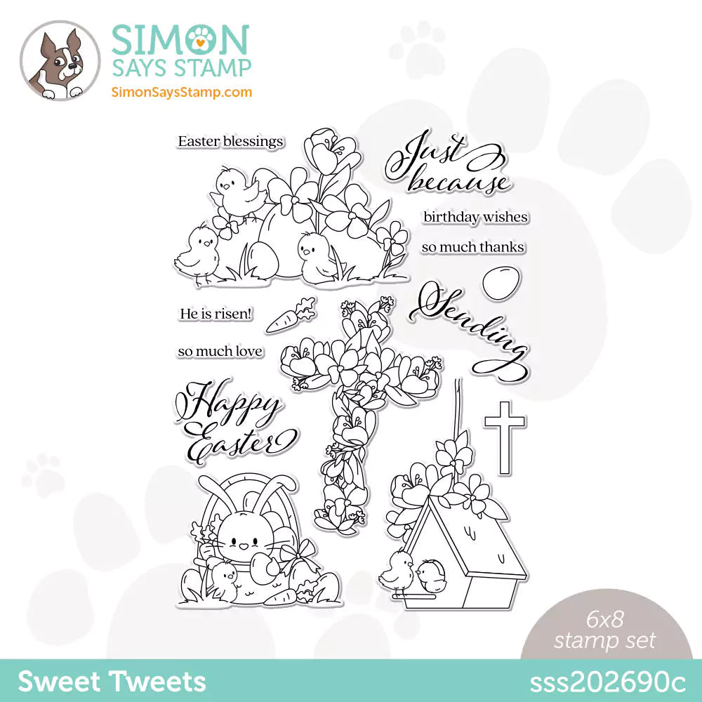 Simon Says Clear Stamps SWEET TWEETS sss202690c
