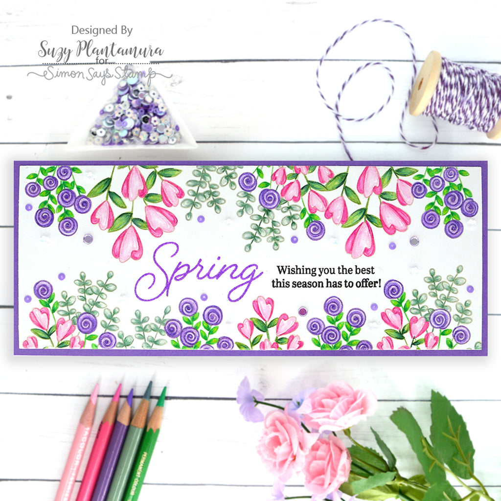 Simon Says Clear Stamps Garden Fresh sss202693c Spring Card | color-code:ALT01