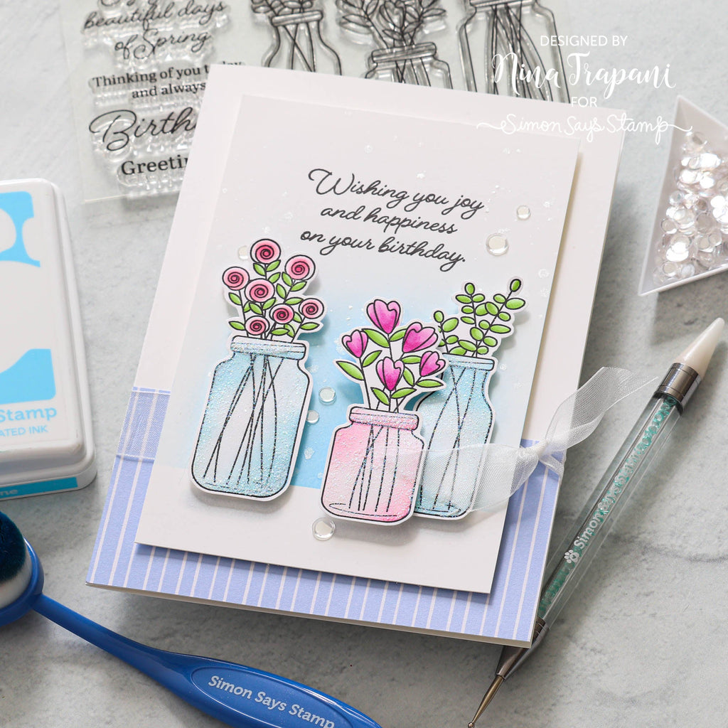 Simon Says Clear Stamps Garden Fresh sss202693c Spring Birthday Card | color-code:ALT06