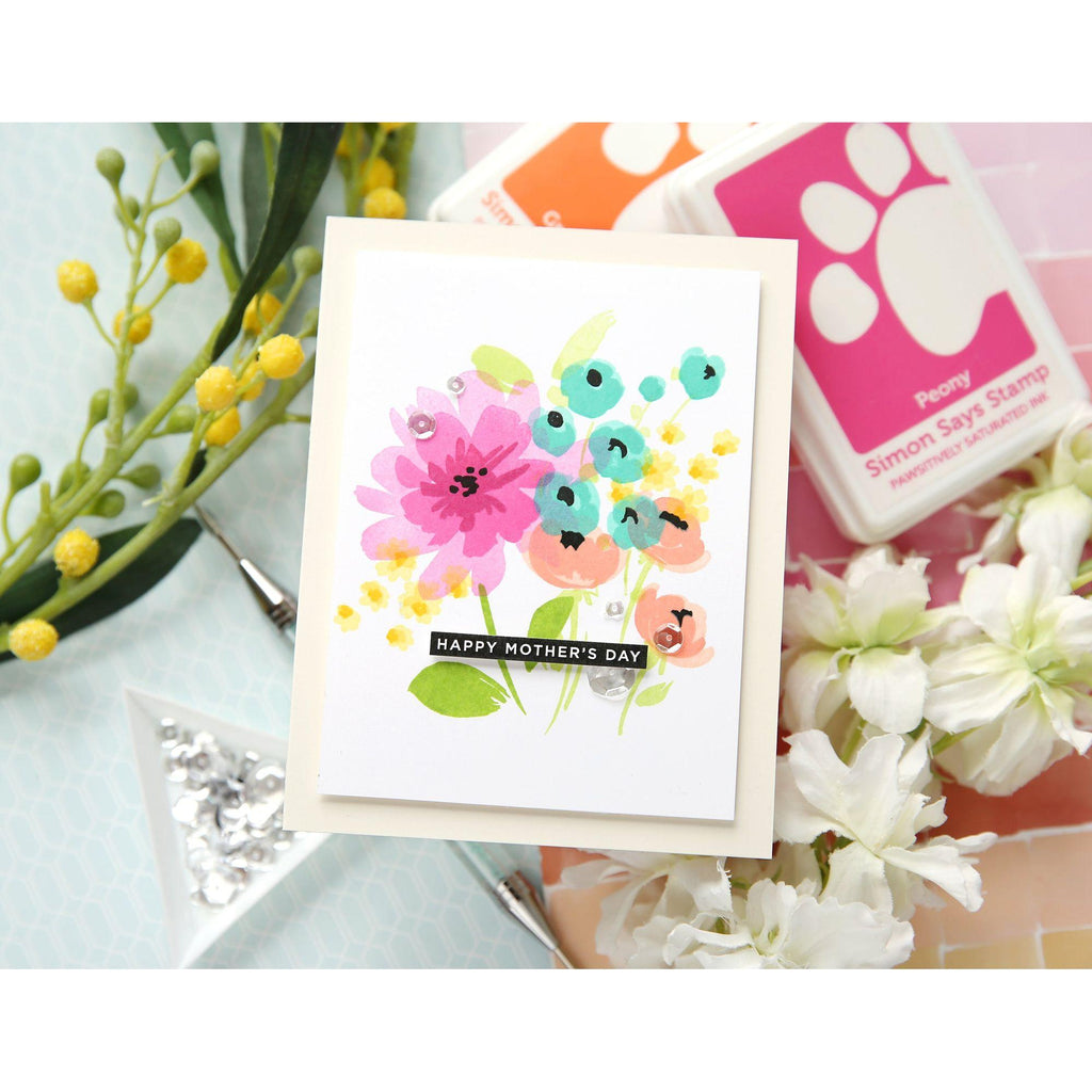 Simon Says Clear Stamps Fresh Air Flowers sss202703 Mother's Day Card | color-code:ALT01