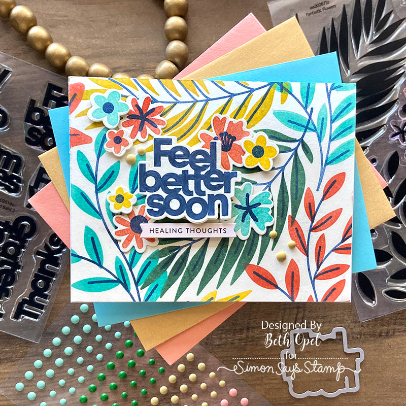 Simon Says Clear Stamps BIG AND BOLD 2 sss302614c Get Well Card | color-code:ALT04
