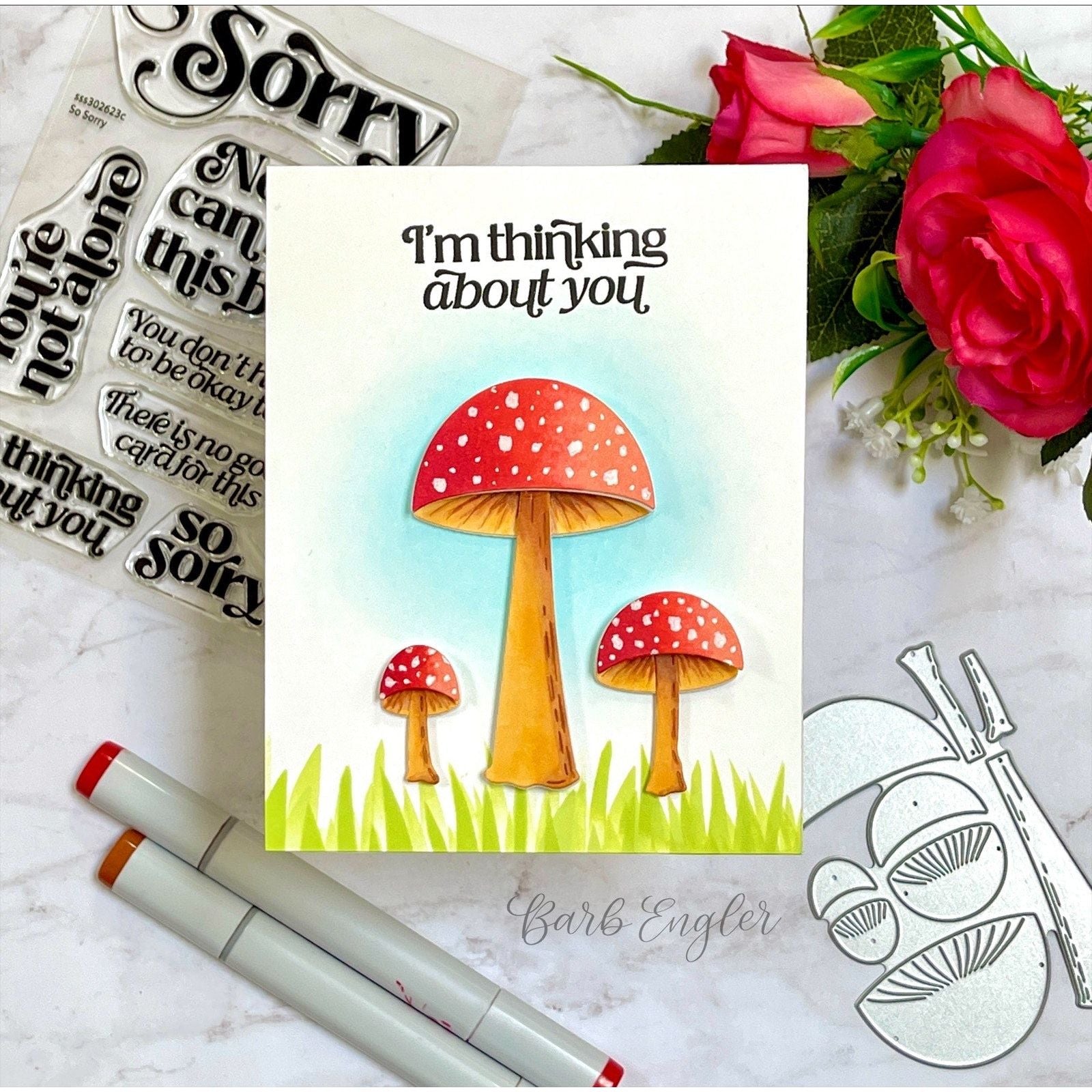 Simon Says Clear Stamps So Sorry sss302623c Thinking About You Card | color-code:ALT06