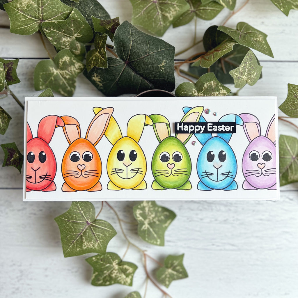 Simon Says Clear Stamps Hippity Hoppity sss302674c Easter Bunny Card | color-code:ALT01