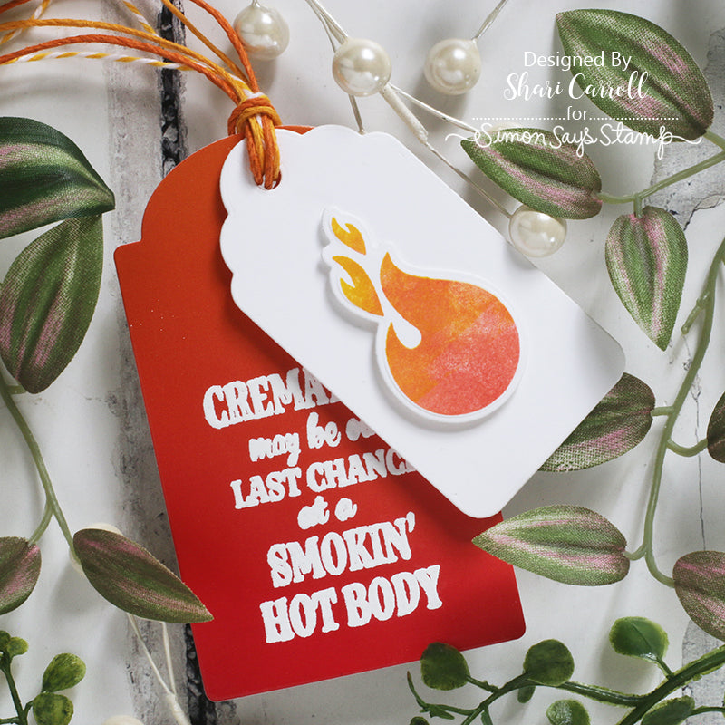 Simon Says Clear Stamps Hot Flashes sss302678c  Funny Menopause Tag | color-code:ALT01