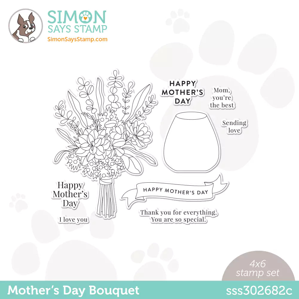 Simon Says Clear Stamps Mother's Day Bouquet sss302682c Just For You