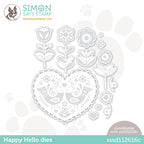 Simon Says Stamp HAPPY HELLO Wafer Dies sssd112616c