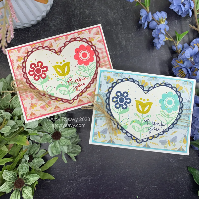 Simon Says Stamp HAPPY HELLO Wafer Dies sssd112616c Happy Hello Thank You Card Set | color-code:ALT01