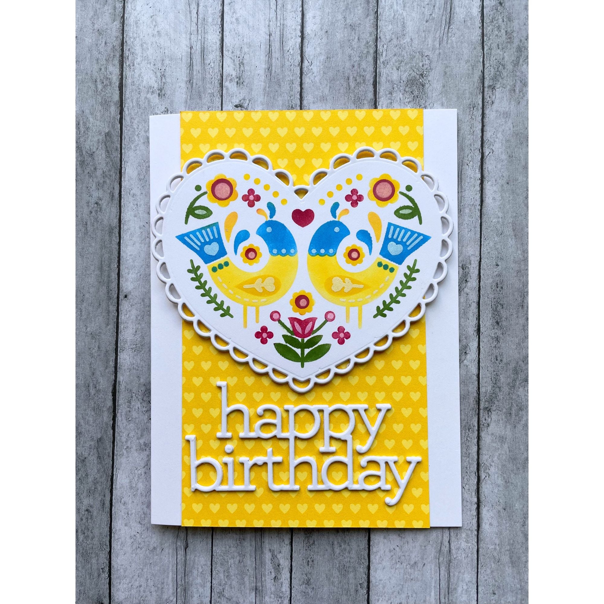 Simon Says Stamp HAPPY HELLO Wafer Dies sssd112616c Birthday Card | color-code:ALT04