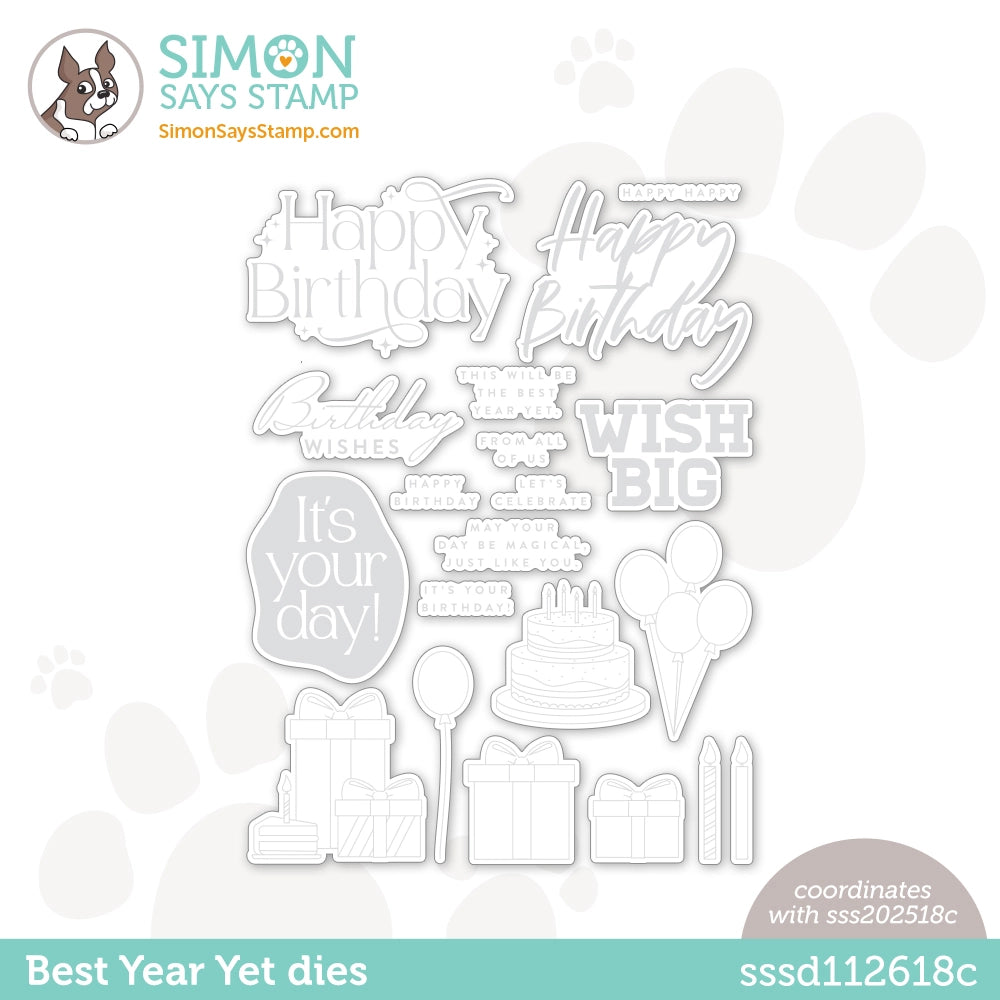 Simon Says Stamp Best Year Yet Wafer Dies sssd112618c
