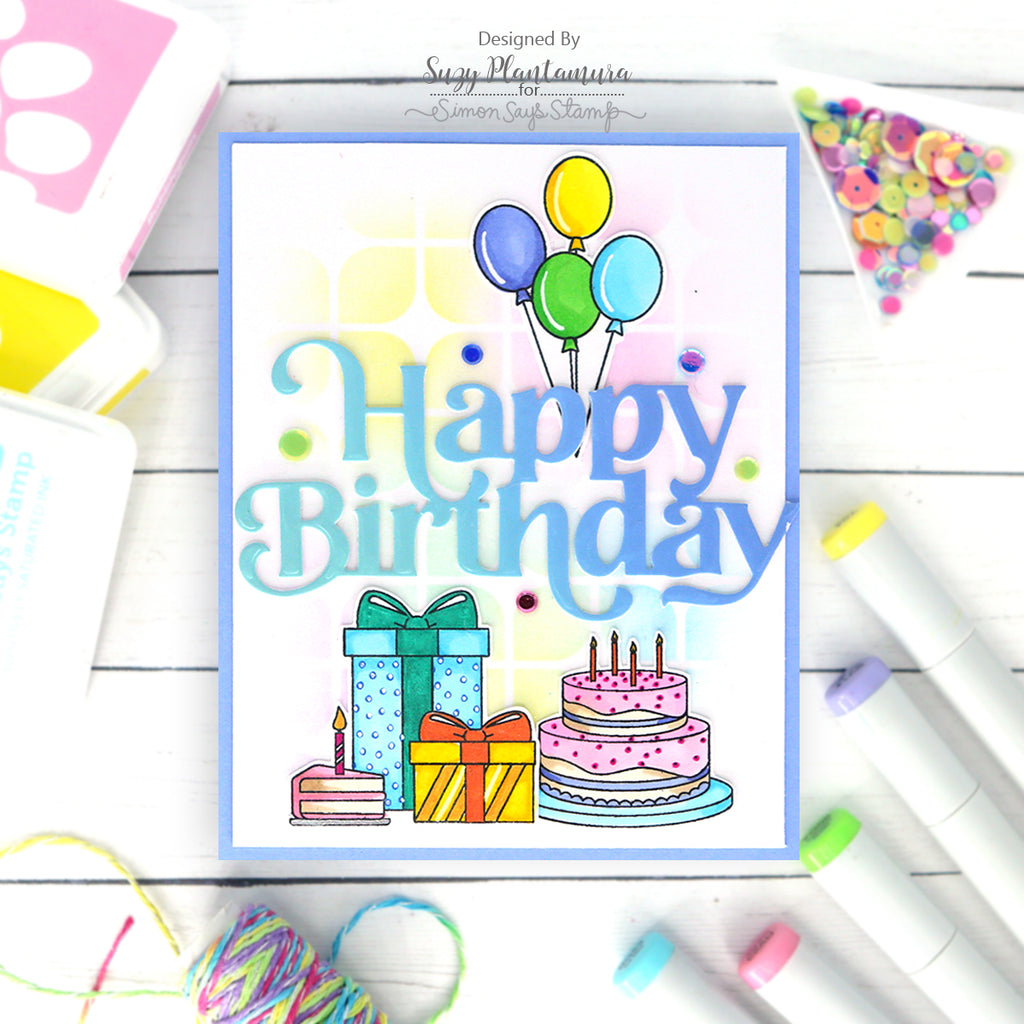 Simon Says Stamp Best Year Yet Wafer Dies sssd112618c Birthday Card | color-code:ALT05