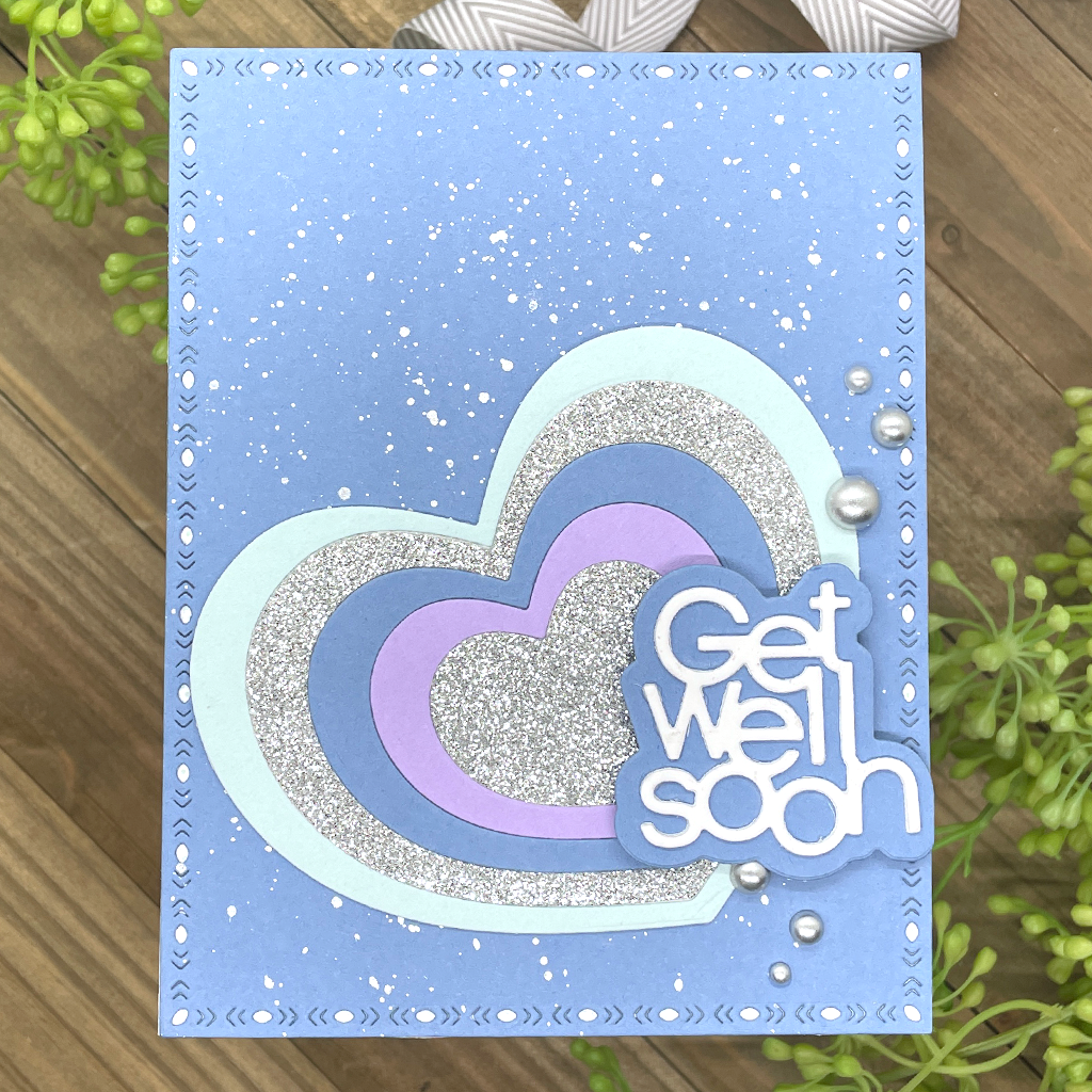 Simon Says Stamp GREETINGS TRIO Wafer Die sssd112723 Get Well Card | color-code:ALT18